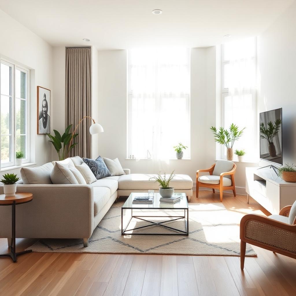 Fresh, clean living room